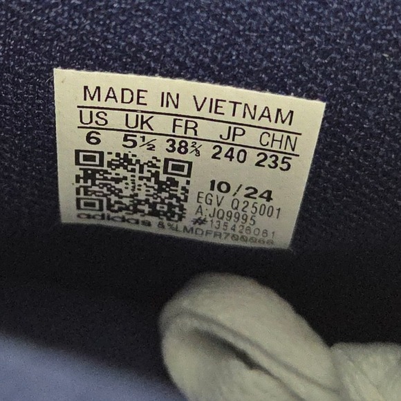 Adidas Hoops 4.0 Mid Men's White Navy Blue Basketball Shoes Size 6 Athletic New - Picture 10 of 11